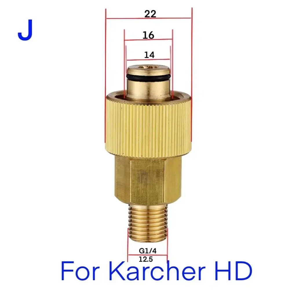 1pc Pressure Washer Snow Foam Adapter Connector For Karcher For Bosch Snow Foam Lance Foam Nozzle Adapter Car Washer Connectors