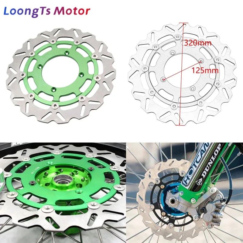 

Motorcycle 320mm Front Rear Brake Disc Floating Rotor For Kawasaki KX250F KX450F KX 250 450 250F 450F 2006-2018 2019 2020 2021