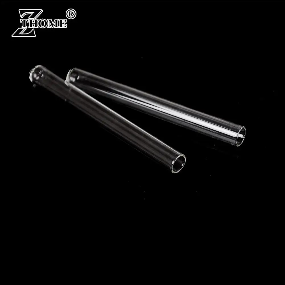 10Pcs 100 mm Glass Blowing Tubes 4 Inch Long Thick Wall Test Tube