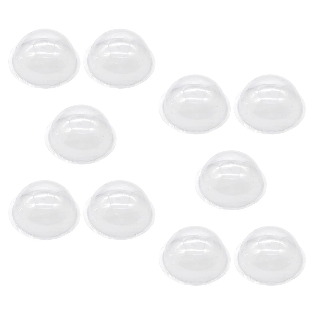 

20pcs Mini Clear Plastic Cloche Domes 5Cm Fillable Craft Covers For Diy Christmas Village Decorations Snow Globe Ornament