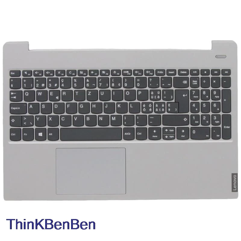 SWS Swiss Grey Keyboard Upper Case Palmrest Shell Cover For Lenovo Ideapad S340 15 15IWL 15IML 15API 15IIL 5CB0S18685