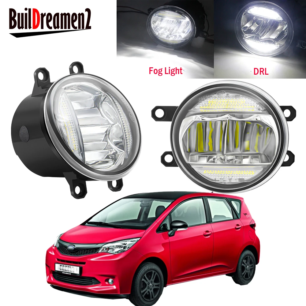 2 в 1 Автомобильный передний бампер противотуманные фары в сборе светодиодный ные дневные ходовые огни ДХО 30 Вт 8000лм 12 В для Toyota RAV4 RAV 4 2006-2012 2016-2018