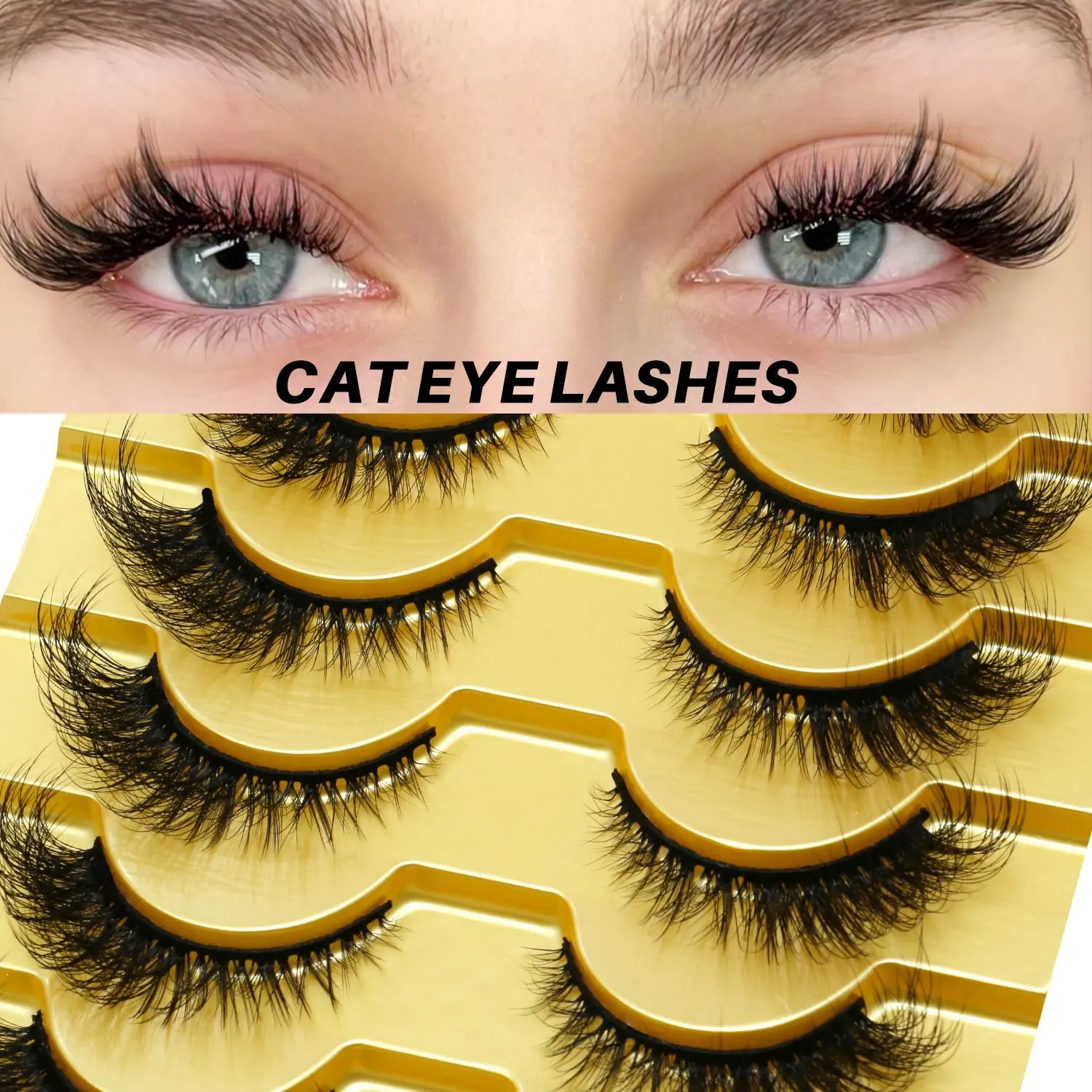 10 Pairs 3D False Eyelashes Natural Dramatic Volume Thick Long Lasting Eyelashes Extensions for Eyelash Beauty