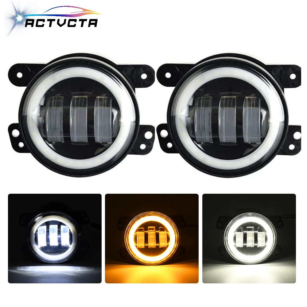 

ACTVCTA 150W 4 Inch Round LED Front Driving Fog Lights for Jeep Grand Cherokee 2011-2013/Wrangler JK 2007-2018