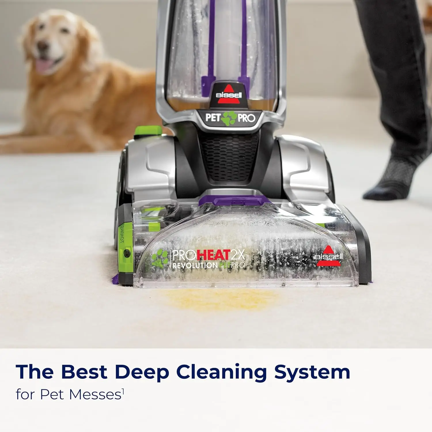 2X Revolution Pet Pro Plus, 3588F, Upright Deep Cleaner, 30-minute Dry Time, Dual Dirt Lifter , Hose & Tool Attachment