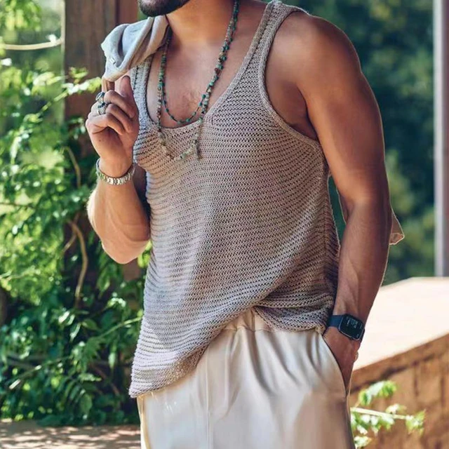 Mens loose fit tank tops store