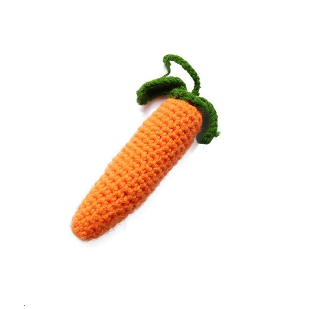 

Crochet Bunny Rabbit Costume Carrot Newborn Photography Props Knitted Baby Animal Hat Photo Shoot High Quality Gift