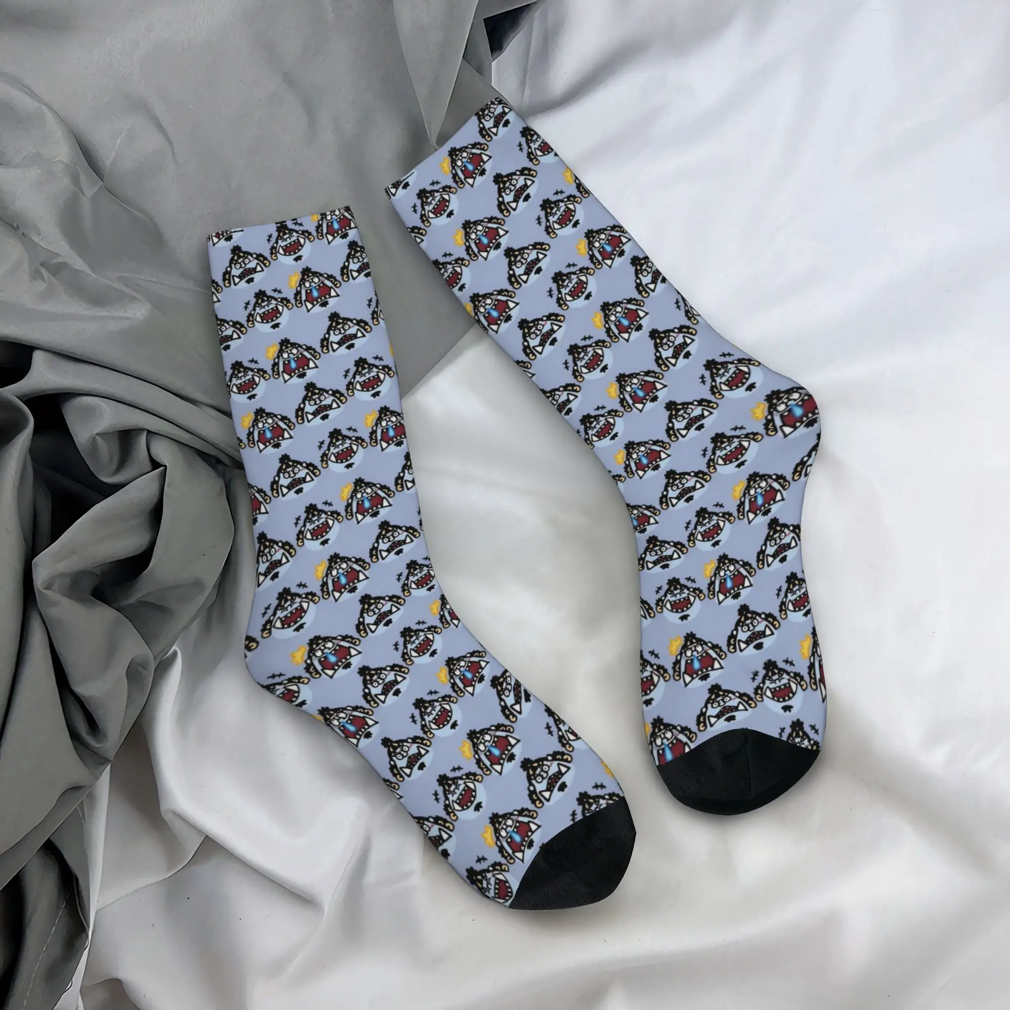 Funny Sock One Piece Jinbei Emojis Harajuku Seamless Pattern Printed Men Socks Novelty Men's Socks