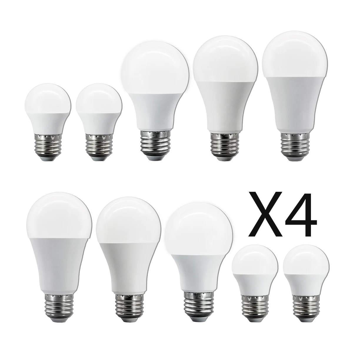 

4PCS A60 G45 LED Light Bulbs E27 Base 6-18W Wide Voltage 220V Cold/Warm White Energy Saving Lamp For Home Bedroom Living Room