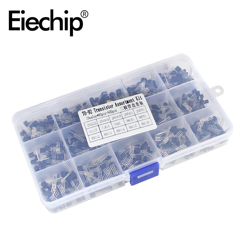 Kit Di 200 Transistor Per Uso Generico - 10 Tipi: BC327, BC337, BC517, BC547, BC548, BC549, BC550, BC556, BC557, BC558