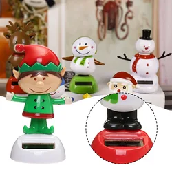 Dibujos Animados solares de Navidad para coche, automóviles ligeros multifuncionales, manualidades para fiesta