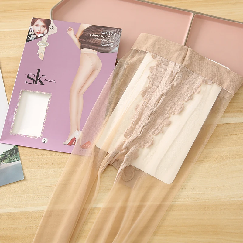 Ultra-Thin Seamless  Crotch Stockings SK8122 Aircraft Stewardess Stockings Invisible Sexy Leggings Nylon Long Pants