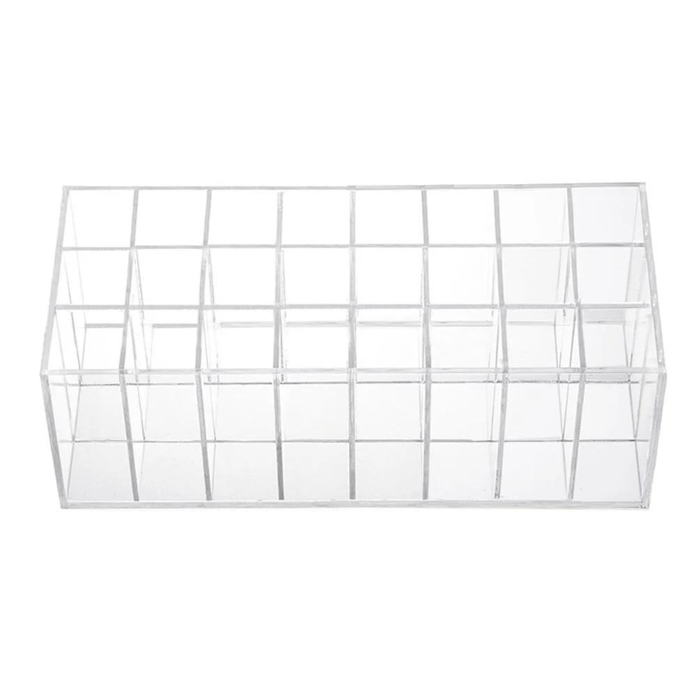 Lipstick Storage Box Display Desktop Stand Make up Organizers Bag Tint Shelf Gloss Clear Holder