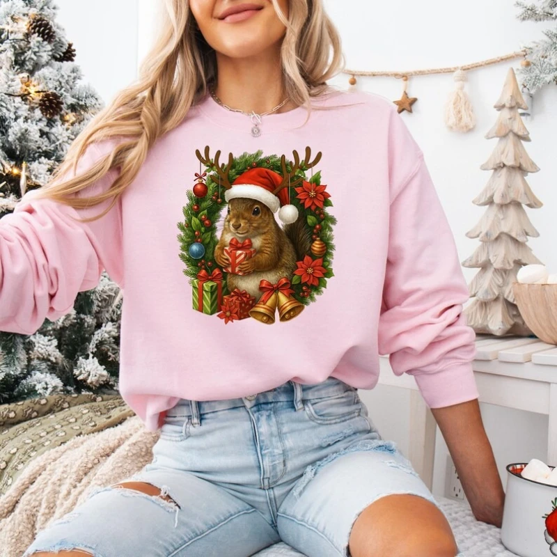 مضحك عيد الميلاد الحيوان السنجاب الشتاء البلوز أضواء عيد الميلاد هدية #3