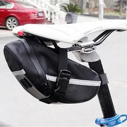 New Nylon Bicycle Bag Waterproof Mountain Bike Saddle Storage Seat Rear Tool Pouch Outdoor Cycling  Accessories