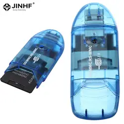 Устройство для чтения карт памяти USB 2,0, устройство для чтения карт памяти, записи, разъем адаптера для Micro SD MMC SDHC TF, карта памяти макс. 64 ГБ