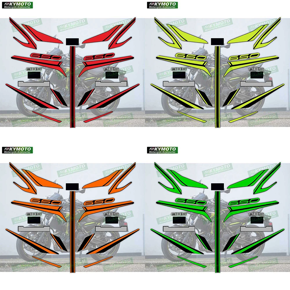 For Z650 ER650 Z 650 ER 650 motorcycle accessories stickers fairing decals modified full vehicle protection kit decoration 3