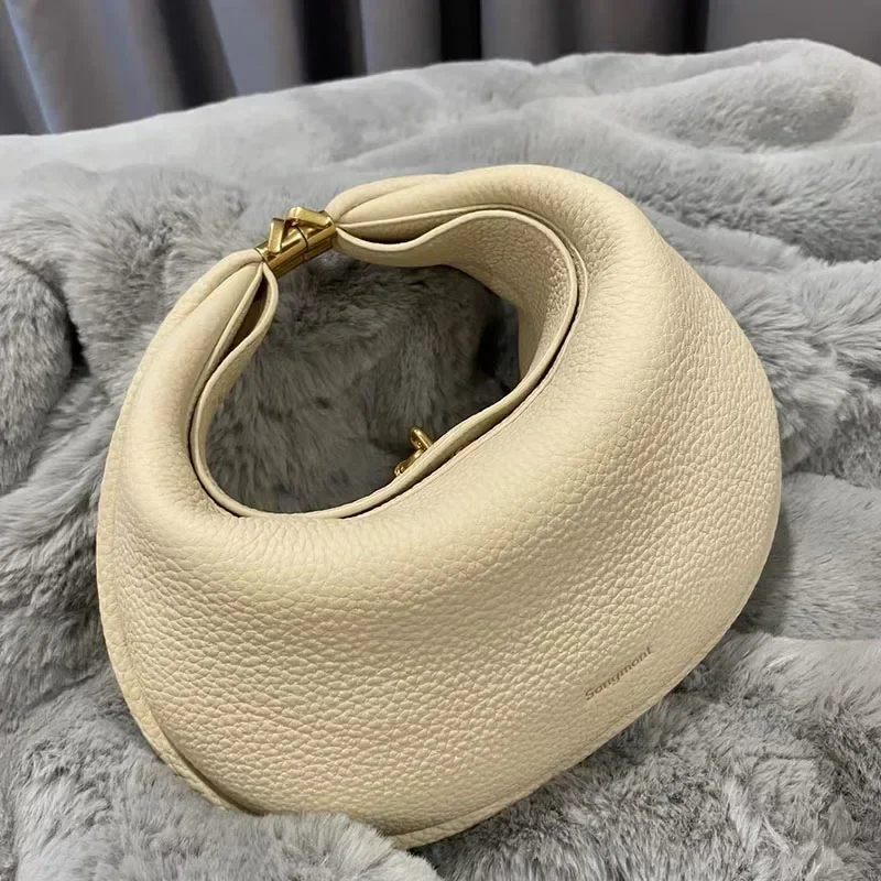 Half Moon Bag New Women\'s Personality Design Casual Shoulder Bag Fashion Armpit Carry on Armpit Bag Dames Eenvoudige