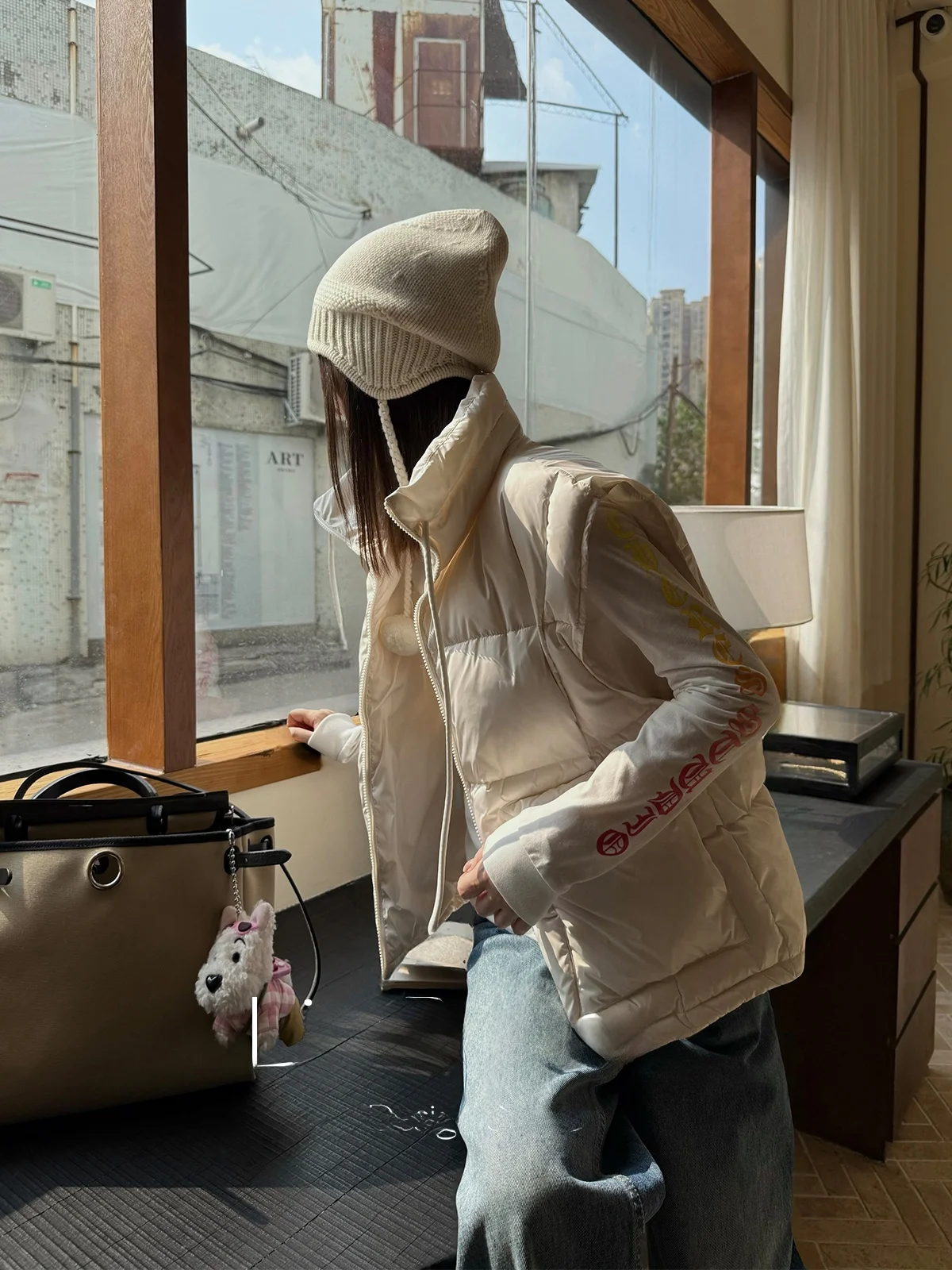 

Женский пуховый жилет Lin Rou Rou с большими карманами, простой, осенне-зимний, верхняя одежда, с высоким воротником, на молнии