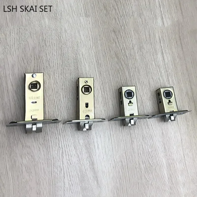 Bathroon Door Lock Tongue Single Tongue Lock Body Hole Pitch 50mm Indoor Door Locks Repair Parts Hardware Tool Lock Core