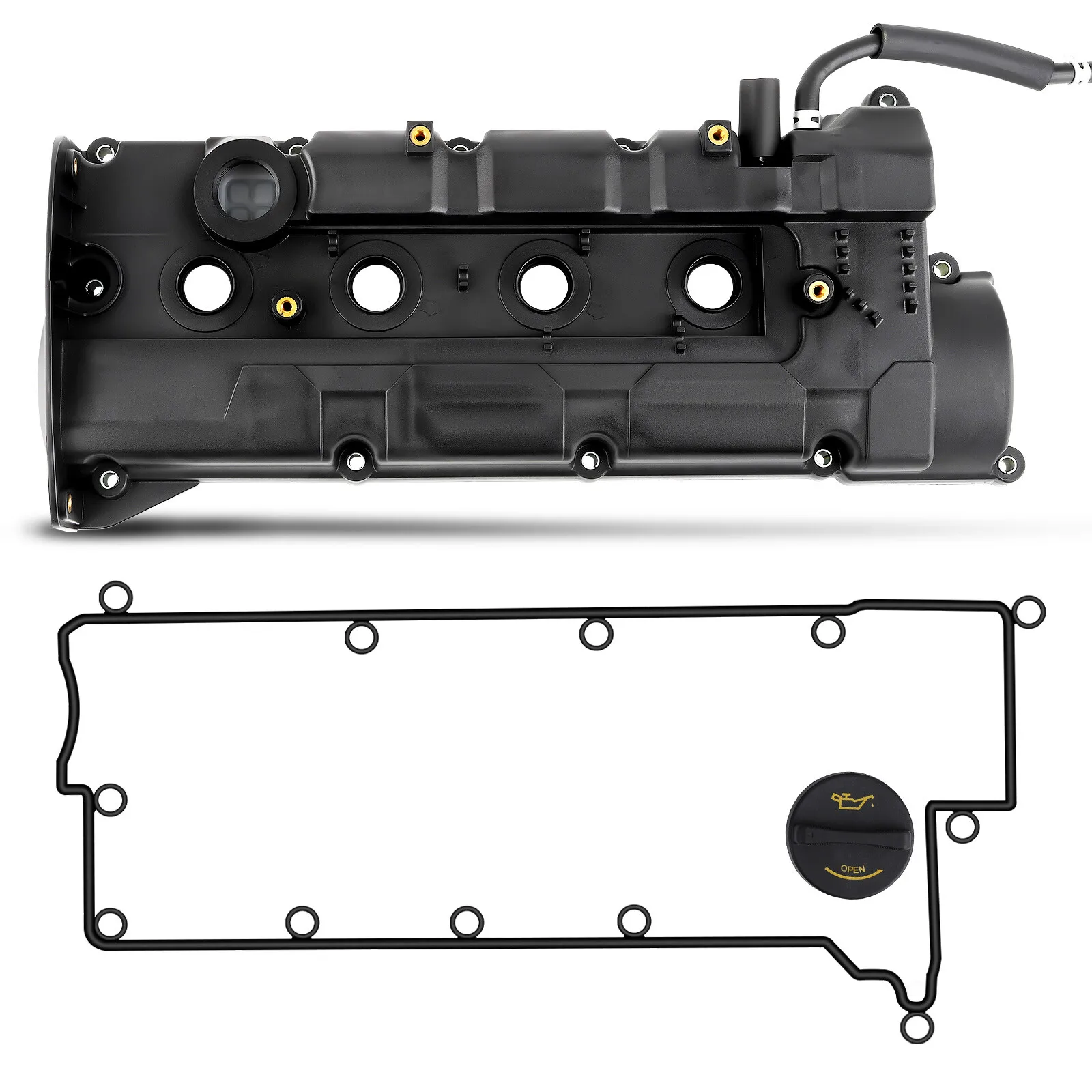 Engine Valve Cover Set w/ Gasket for Hyundai Elantra Kia Spectra 2.0L 2004-2010