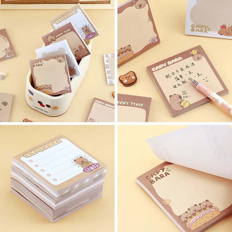 50 ورقة للأطفال الكرتون نشرها ورقة خنزير غينيا مذكرة ملاحظات لاصقة منصات القرطاسية ملصقات دفتر مخطط رسالة ملصق