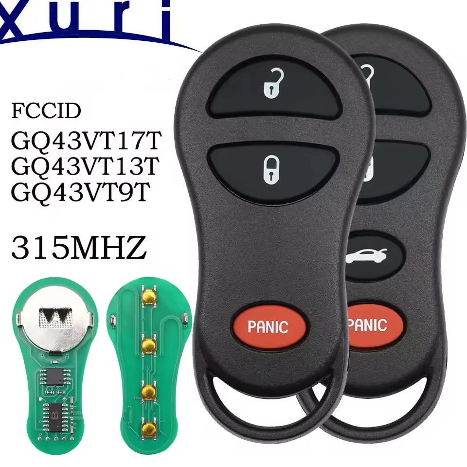 

Xuri GQ43VT9T GQ43VT17T GQ43VT13T 315 МГц дистанционный ключ для Chrysler Concorde 300 LHS Neon для Dodge Interpid Neon Plymouth Neon