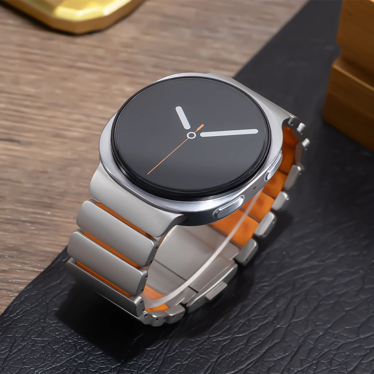 Titan-Silikonarmband für Samsung Galaxy Watch 8 9 40/44mm Classic 46mm Metallband für Galaxy Watch Ultra Armband Zubehör