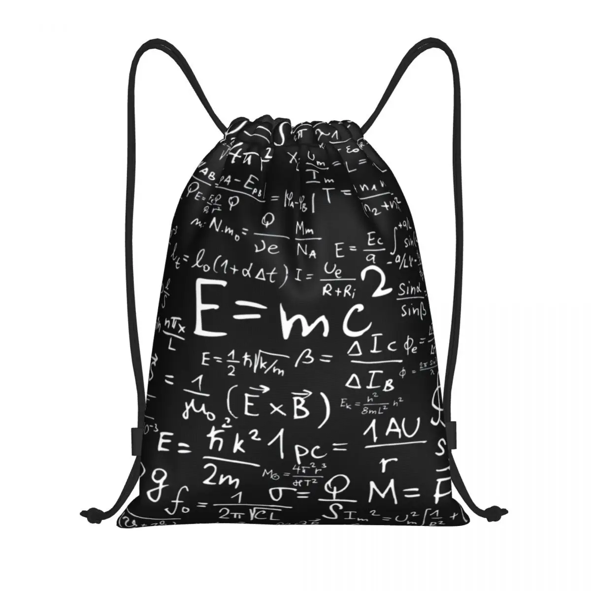 Formule di fisica personalizzate zaino con coulisse borse uomo donna leggero Geek Science Math Gym sport Sacks Sacks per lo Shopping