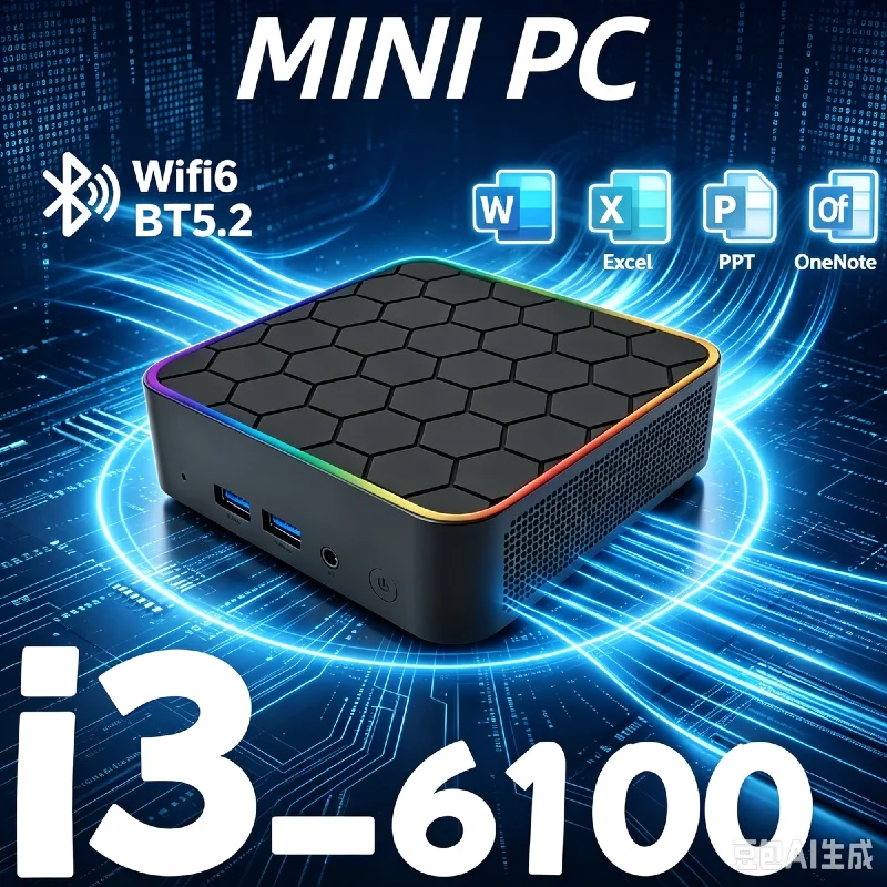 Pc Gaming I3 - Mini PC Core i3-6100, RAM 16GB,