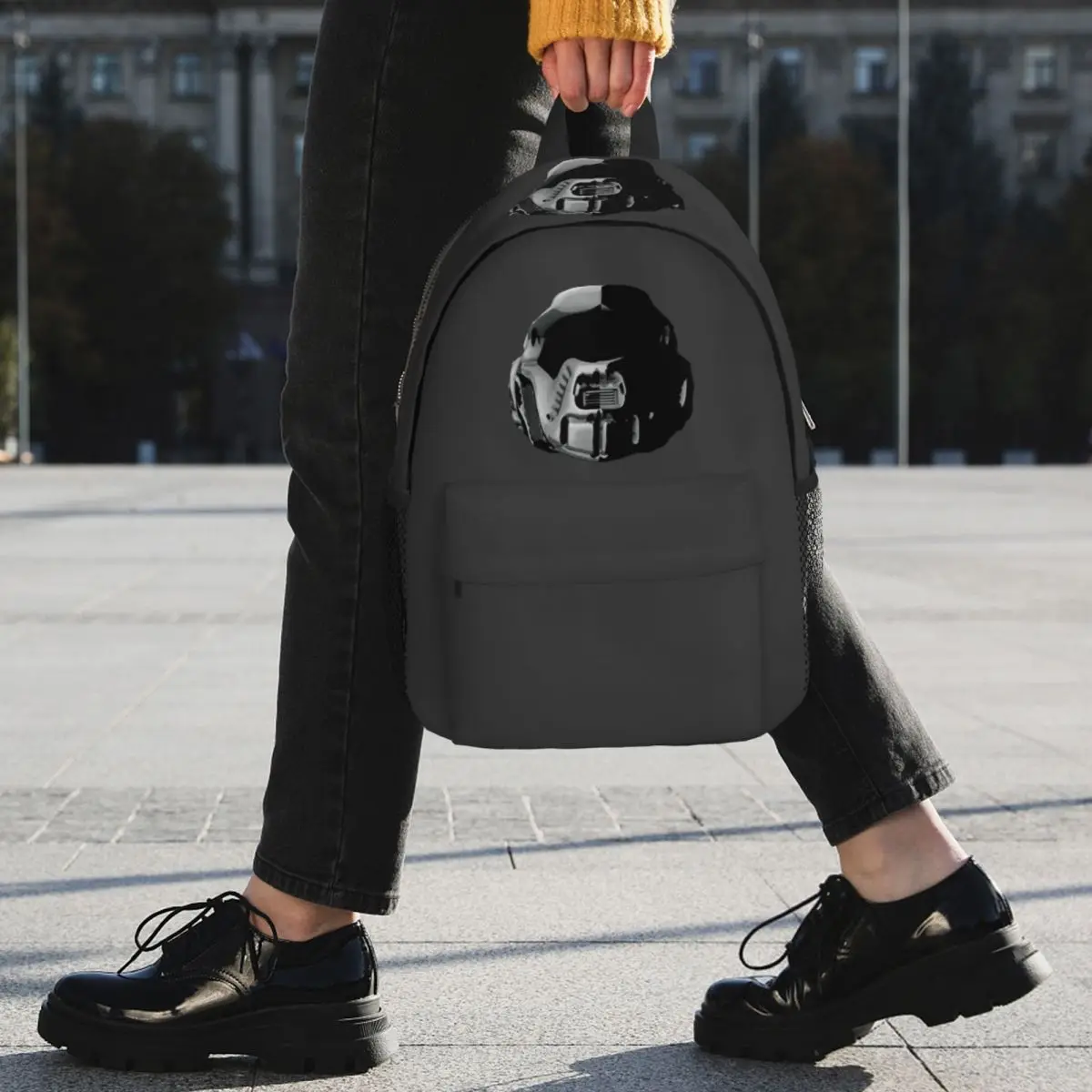 Steampunk Pilot Air Fighter Helmet Backpack Student BookBag Children School Bag Laptop Shoulder Bags for Men Women