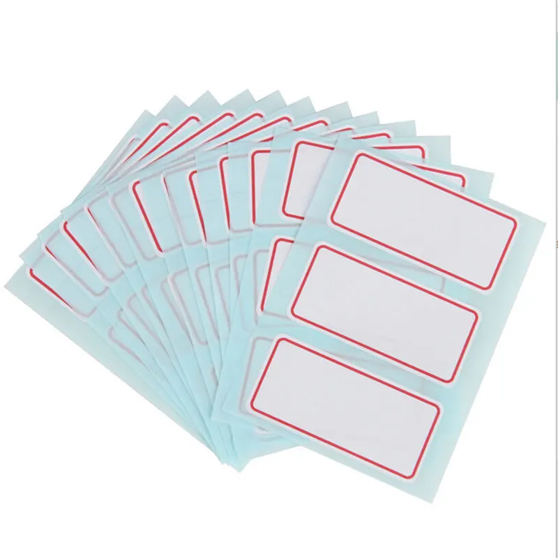 36 Labels Stickers Vellen Witte Zelfklevende Etiket Naam Sticker Blanco Notitie