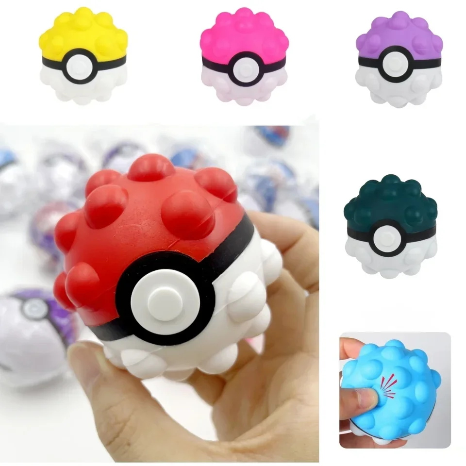 Jouet à presser Pokemon, balle à piquer, accessoires de Cosplay, balle anti-Stress, cadeaux d'anniversaire pour enfants, fournitures de fête