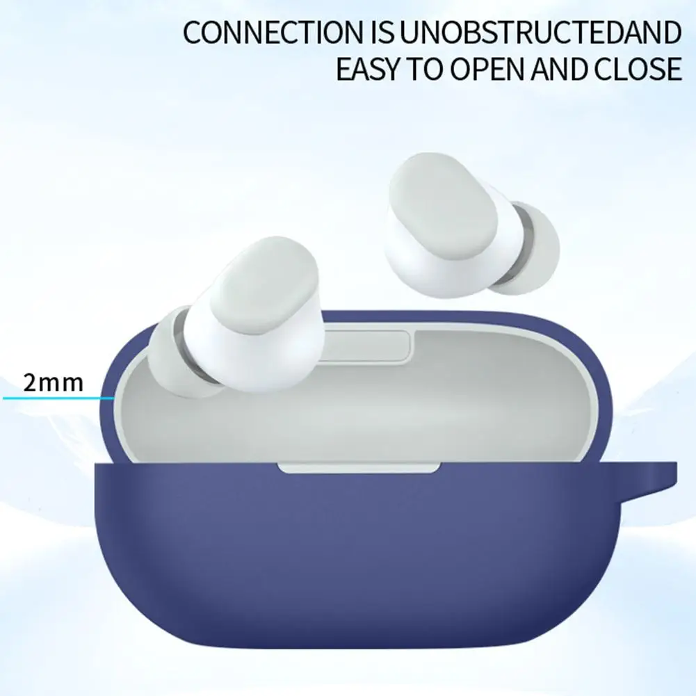 Earbuds capa protetora para Buds Solo, Silicone Case, Dustproof, Drop-Proof, macio fone de ouvido carregador