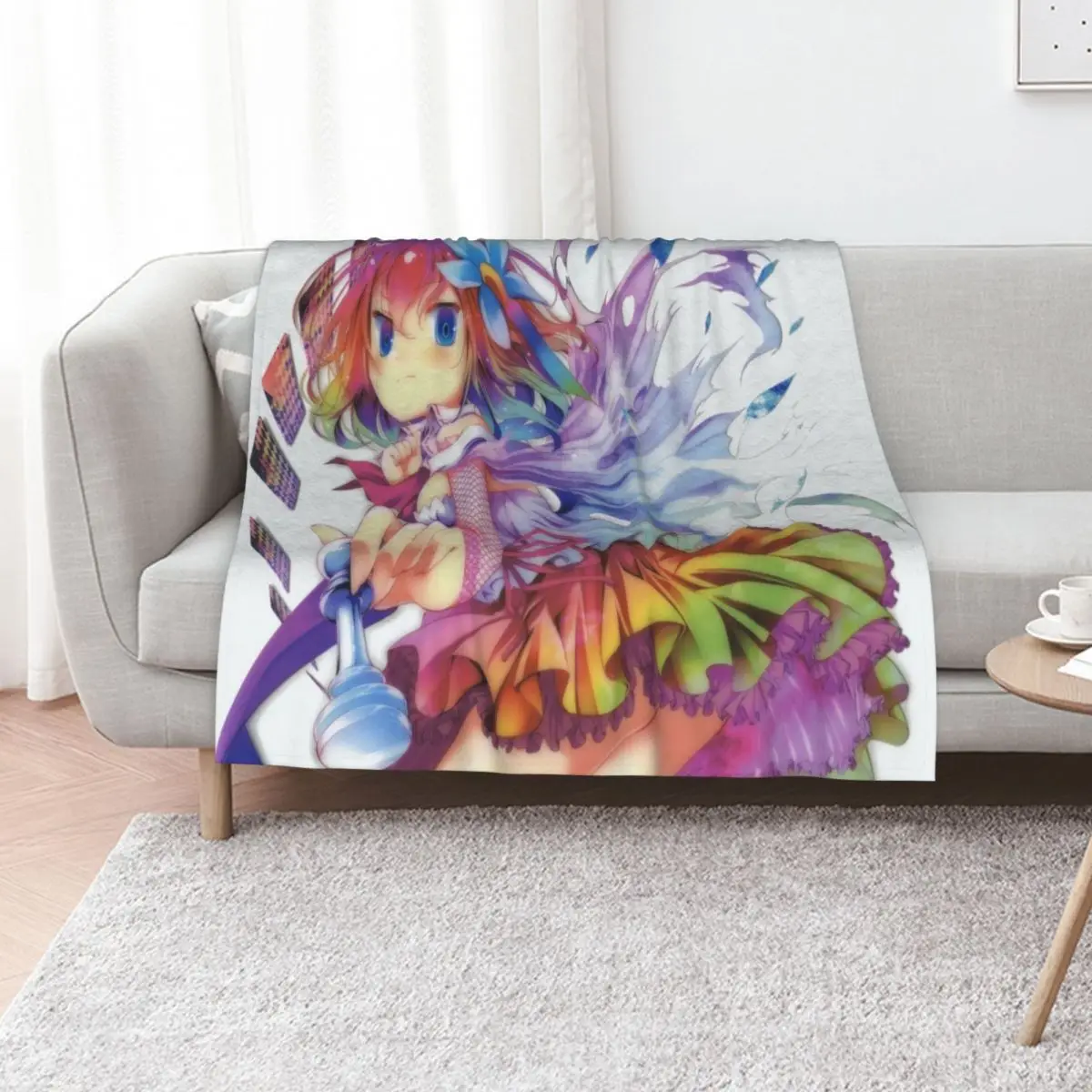 

No Game No Life - Stephanie Dola Throw Blanket Flannel Fabric valentine gift ideas Plaid on the sofa Loose Blankets