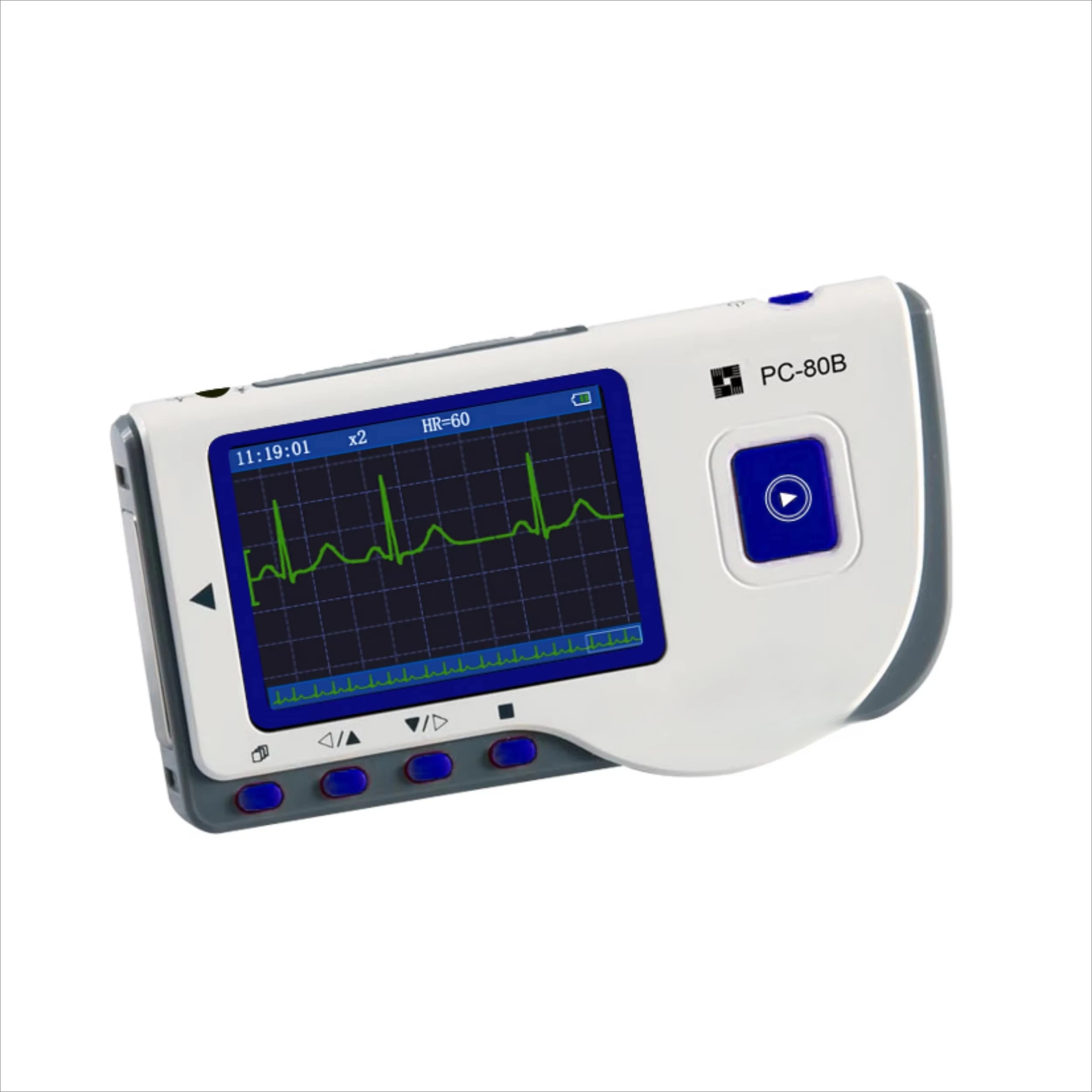 Portable Electronic Home ECG/EKG Machine Handheld Veterinary Instrument for Heart Evaluation Electrocardiogram Device