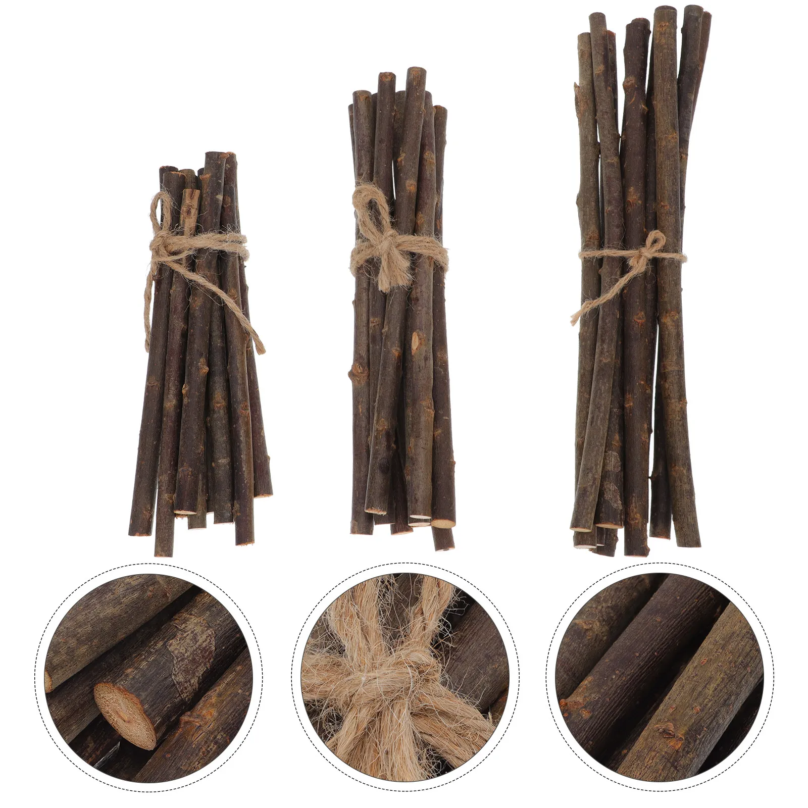 

30Pcs DIY Material Small Wood Strips Premium Natural Wooden Sticks for Craft Making Decorative Props Multipurpose DIY