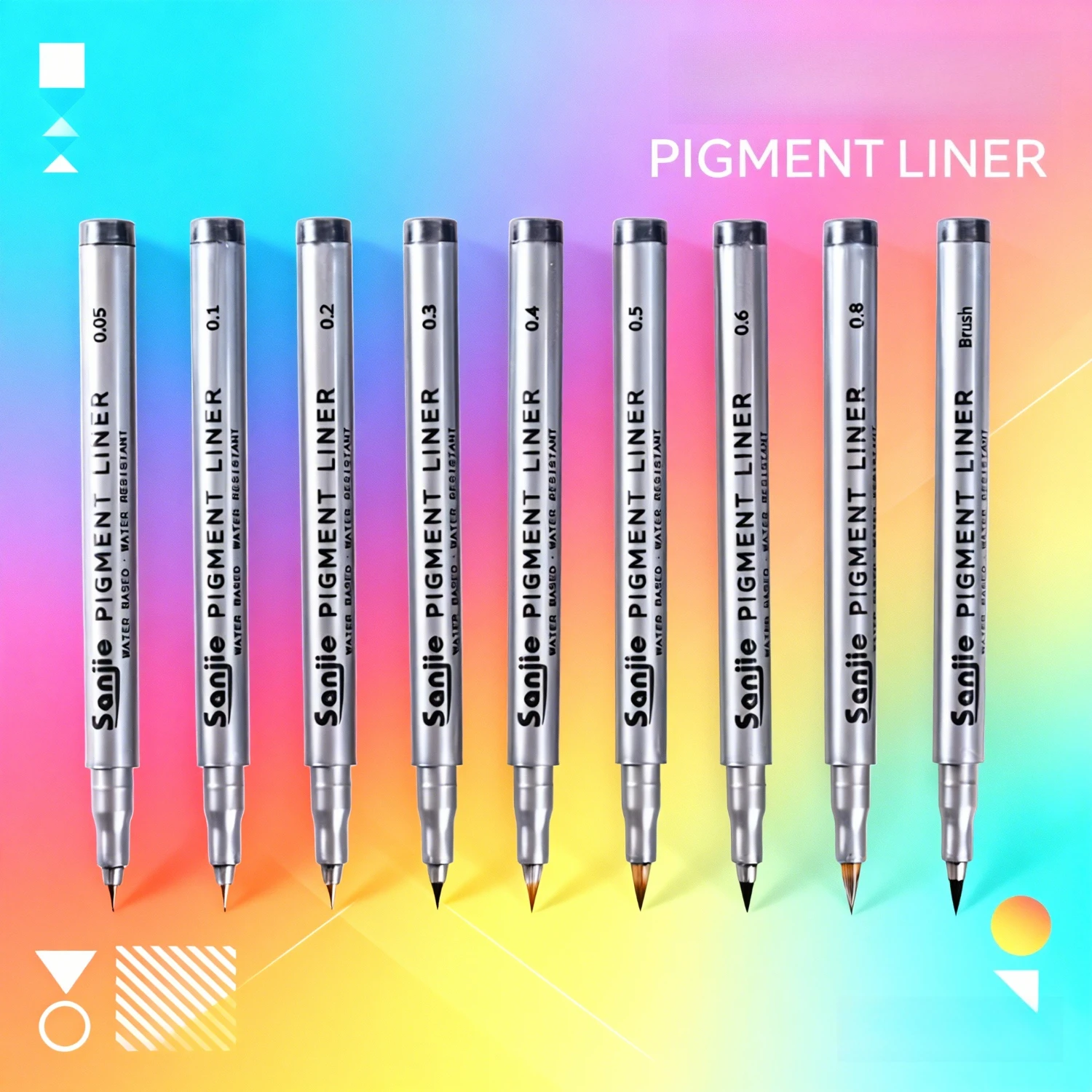 

9pcs Precision Multi-Function Pen Set, Technical Drawing Pens, Artist Waterproof Calligraphy Pens for Art Illustrations, Sket