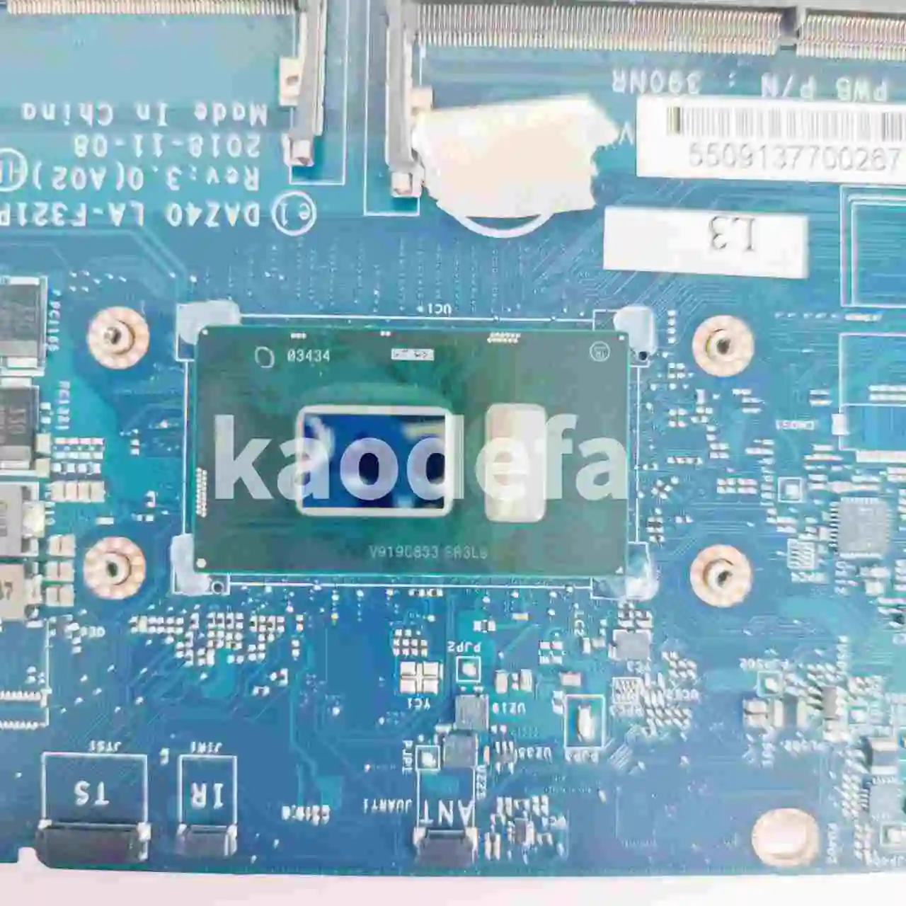 DAZ40-placa base de LA-F321P para portátil Dell Inspiron 7490, CPU: I5-8350U/I7-8650U, DDR4 100%, prueba OK