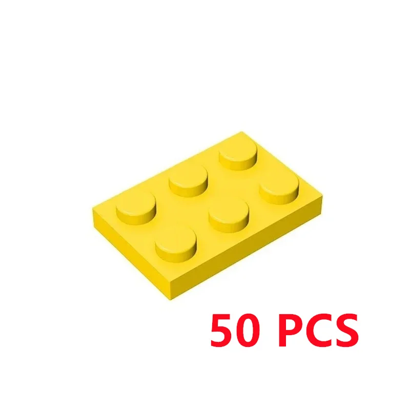 50 sztuk/partia klocki 3021 płyta 2x3 cegły DIY Assmble kolekcje luzem modułowe GBC zabawki dla high-tech MOC Set