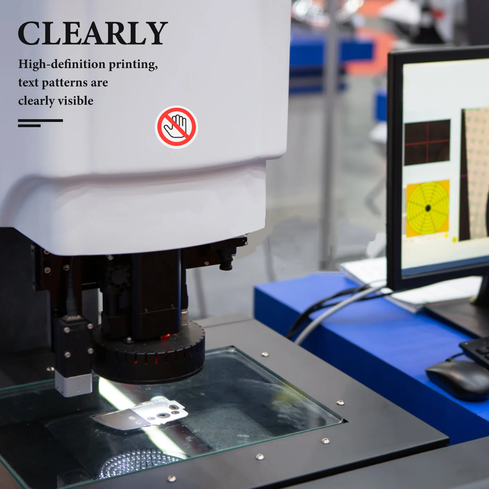 

10 Pcs No Touching Label Do Not Sign Electrical Stickers Car Automatic Desktop Warning Pvc Separate Dont Operate