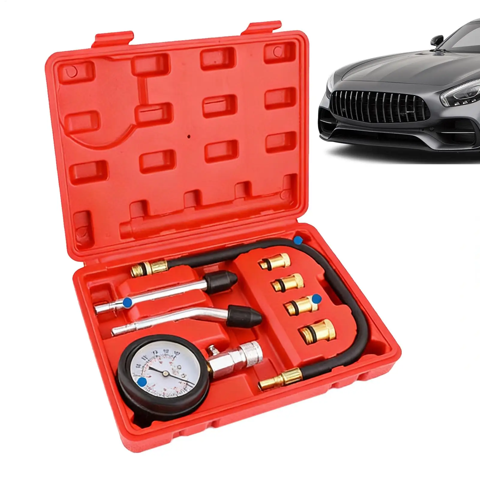 

Compression Tester Kit Accurate Portable Meter Car Cylinder Pressure Meter Tool for Truck Vehicle Car Automotive SUV Motorbike