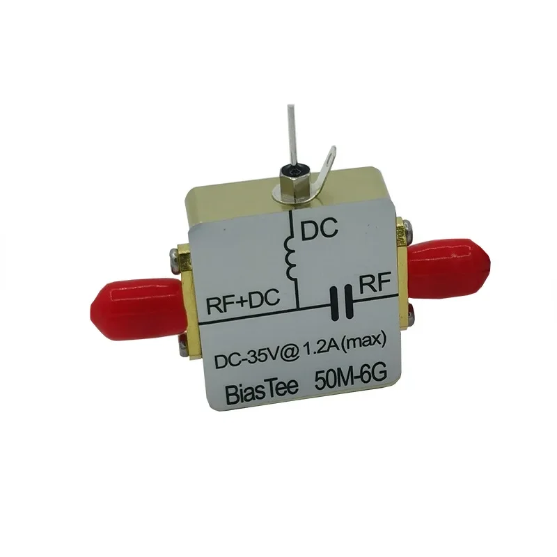 Antenna RF Feed Box Biasing Device Coaxial Feed RF Isolation 1M-6GHz Low Insertion Loss