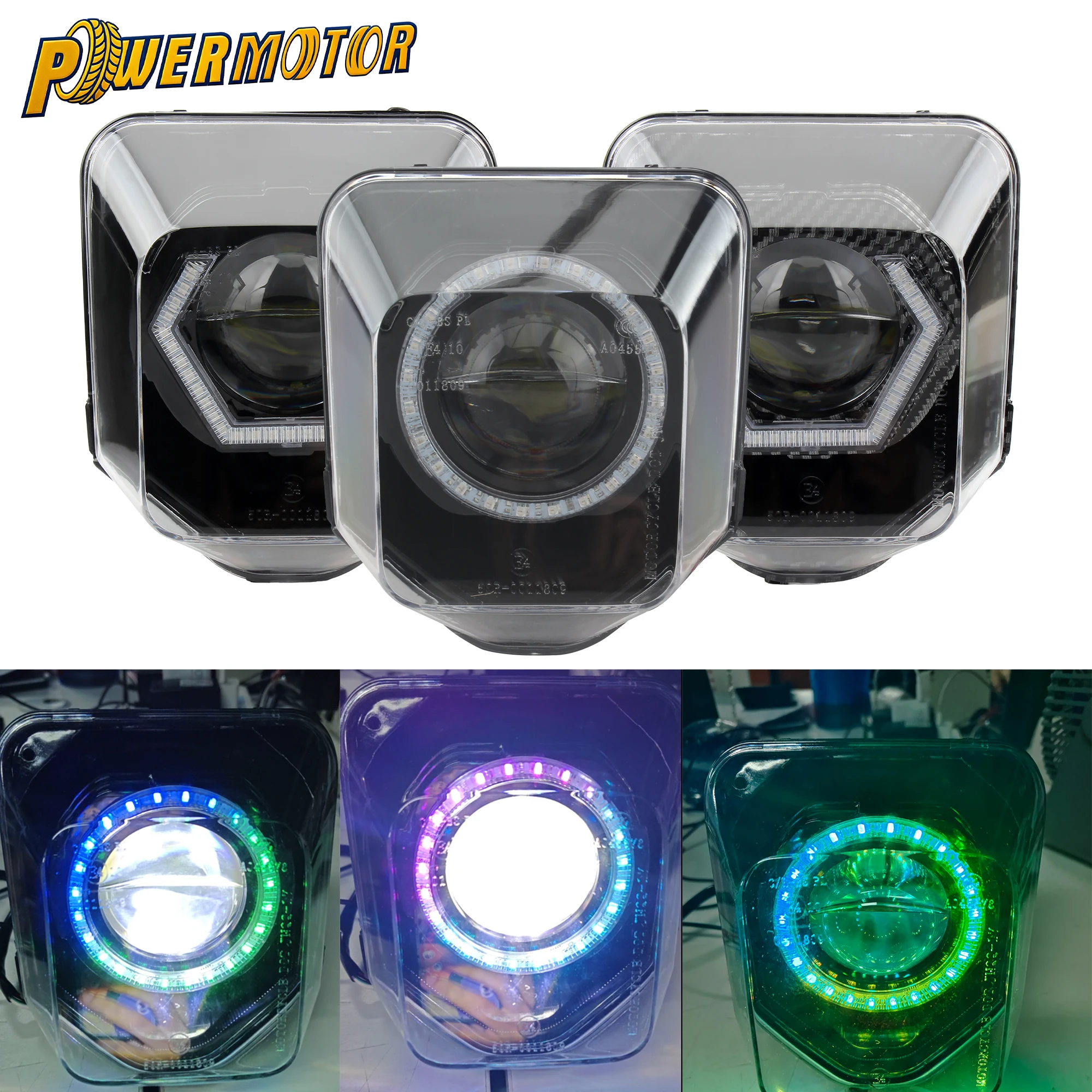 

For Husqvarna Motocross LED Angel Eyes Headlight App Control RGB Light For TE 150 250 300 FE 250 350 450 501 701 SM Enduro 2024