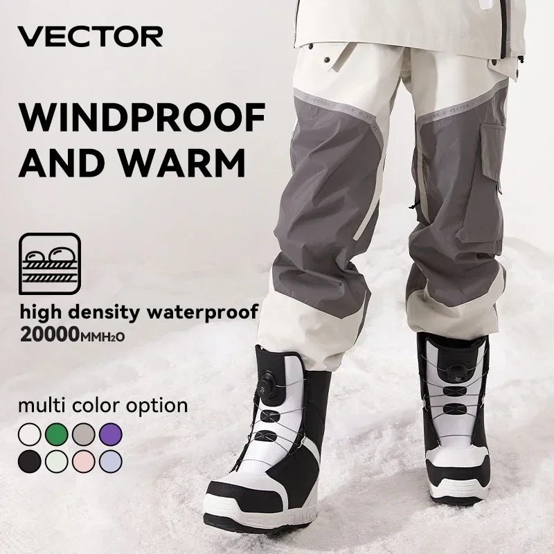 Winter Ski Pants Women Outdoor High Quality Windproof Waterproof Warm Snow Trousers Winter Ski Snowboarding Pants Splicing beam