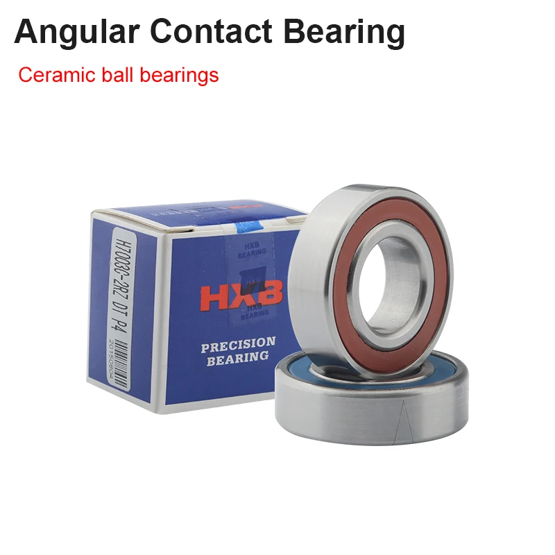 

HXB Bearing 7 Series Angular Contact Bearing P4 7002 7003 7005 7007 Ceramic Ball Sealed Rolling Bearing CNC Spindle Bearing