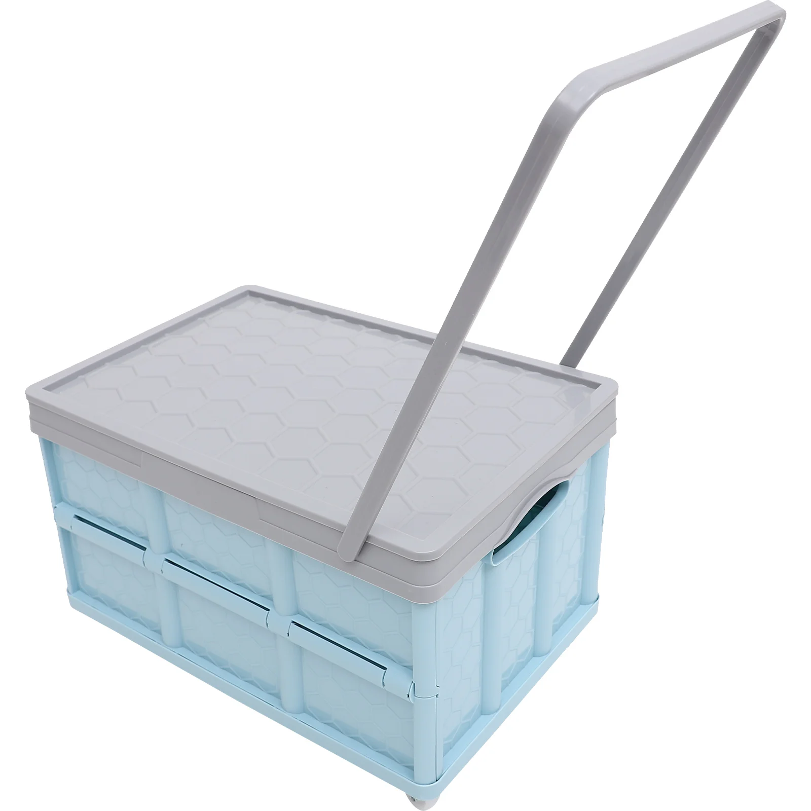 

Groceries Travel Folding Dolly Cart Handle Plastic Collapsible Storage Containers