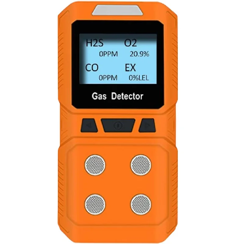 2022 Factory Four gas Analyser 4 in 1 Multi Gas Leak Detector LCD Digital H2S CO O2 EX Gas