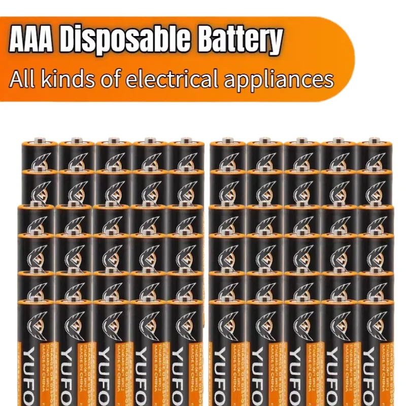 AAA Battery 1.5V Carbon Super High Capacity Long Lasting for Remote Control, Toys, Flashlights, Mouse, Keyboard, Razors, Clocks