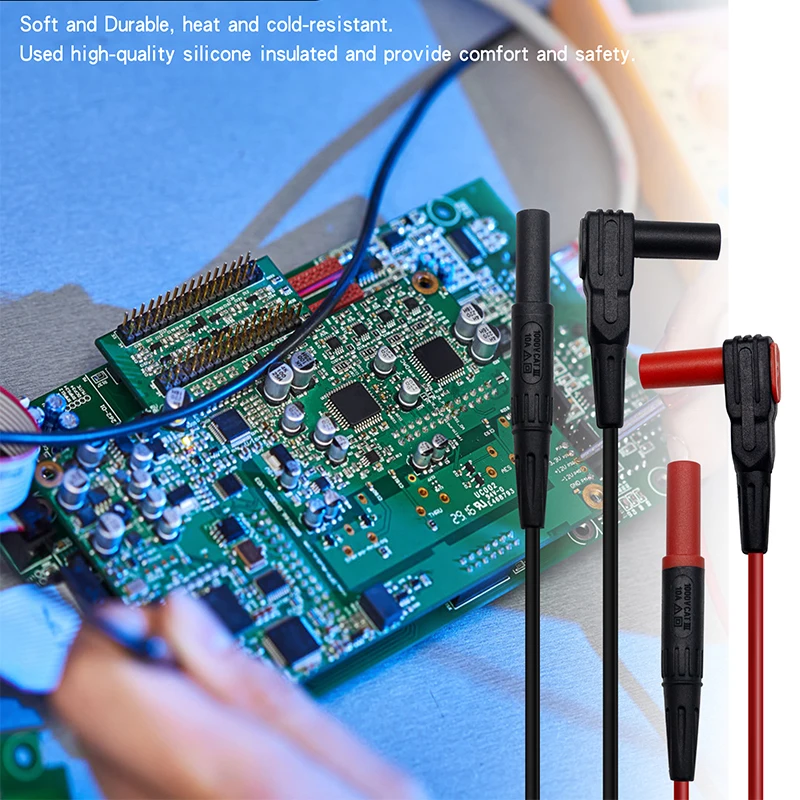 Multimeter Test Leads Kit Cable Set Include 1.3m High Quality Silicone Wire Alligator Clip Test Hook Free Shipping